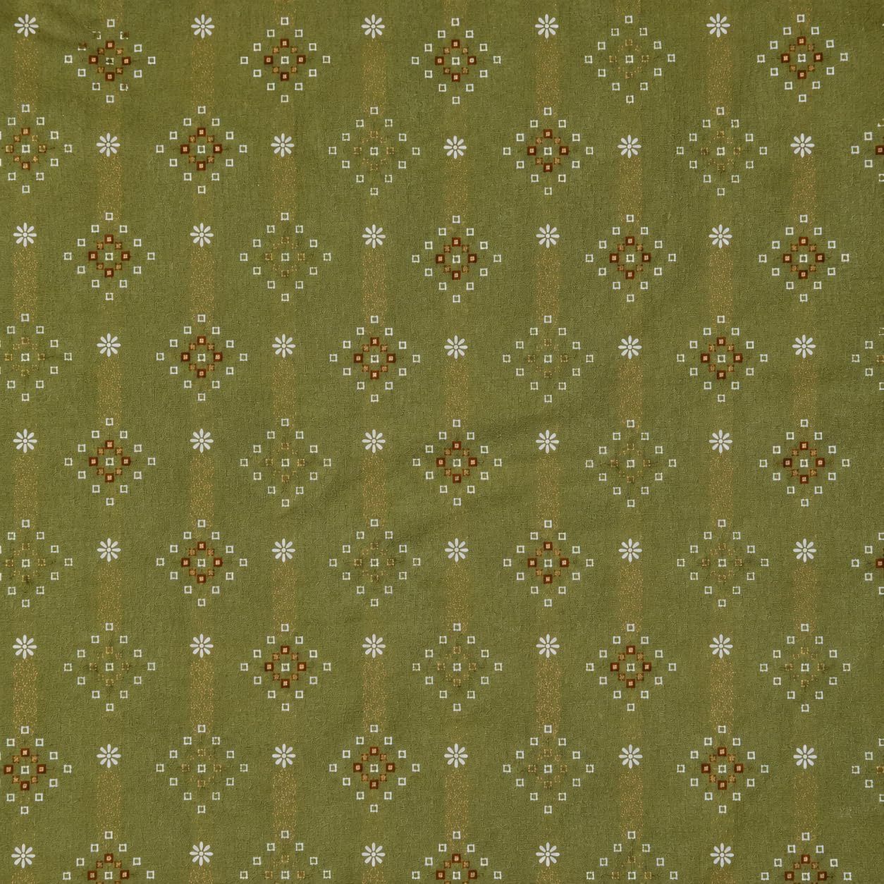 Bandhani Print, Antique Gold Zari Pallu, Elephant Motifs, Floral Medallions