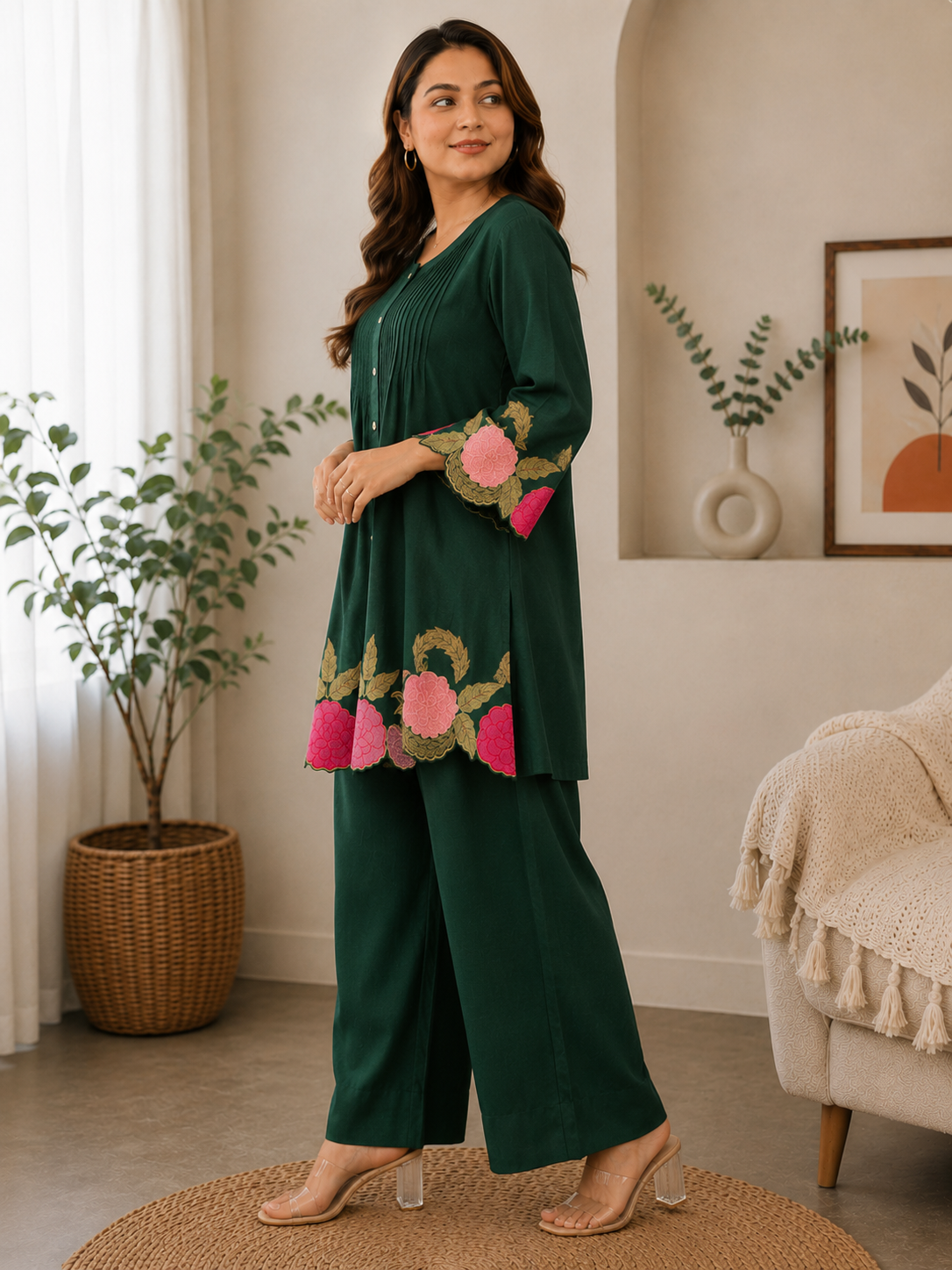 Handcrafted Embroidery Co-ord Set